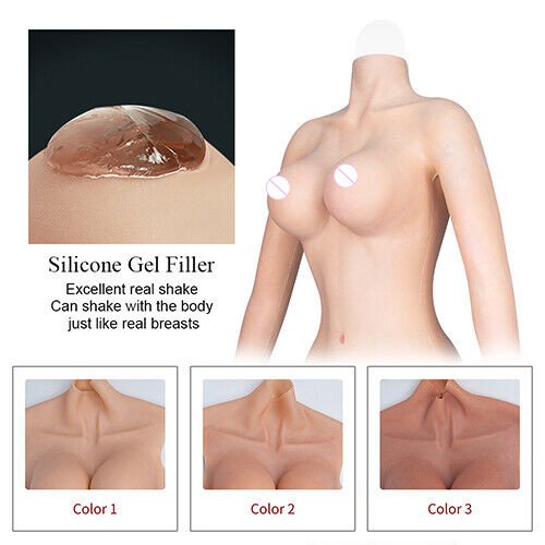 Breast Forms Nine-point Conjoined Full Body Suit Silicone Breast Plate Crossdresser D Cup Bodysuit With Breast Shapewear
