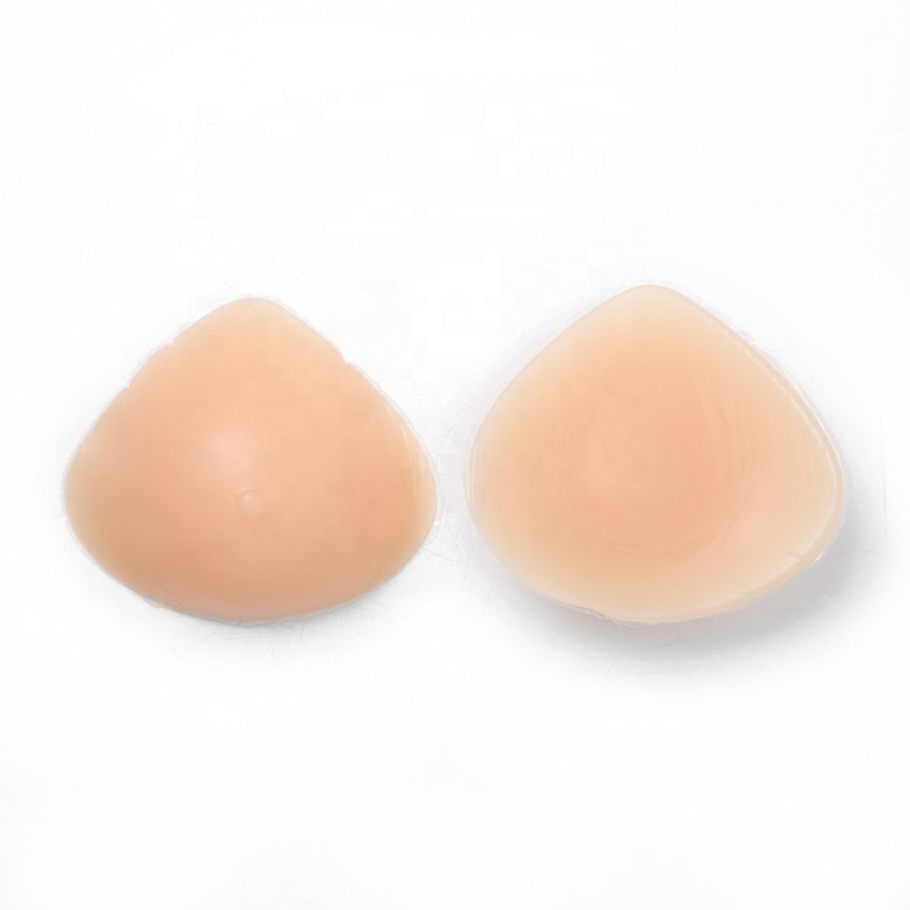 Triangle Silicone Breast Form Mastectomy Prosthesis Concave Bra Enhancer Inserts