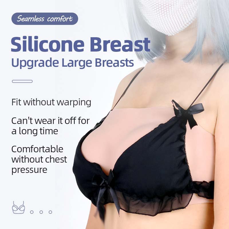 Sexy Silicone Arge FakeBoobs Crossdressers Artificial G Cup Sissy Female Silicone Breastplate Senos Falsos Breast Form