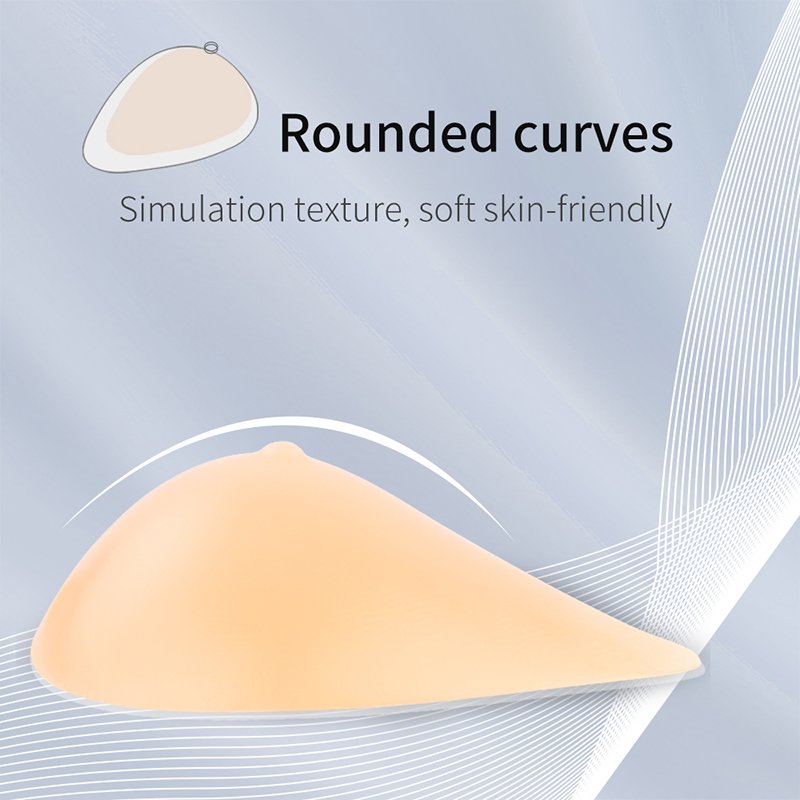AT Prosthetic Silicone Breast Form For Mastectomy Bra Pad Post Operation Breast Pad