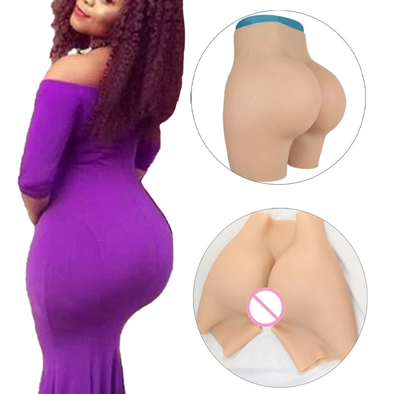 1kg sexy seamless padded buttocks silicone underwear hip enhancer shaper butt lifter panties Breast form