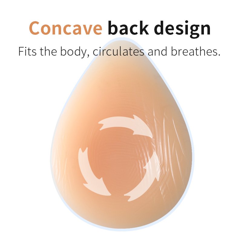 Prosthesis Silicone Breast Form Teardrop Shape Model MCT Breast Silicone For Mastectomy Breast Cancer