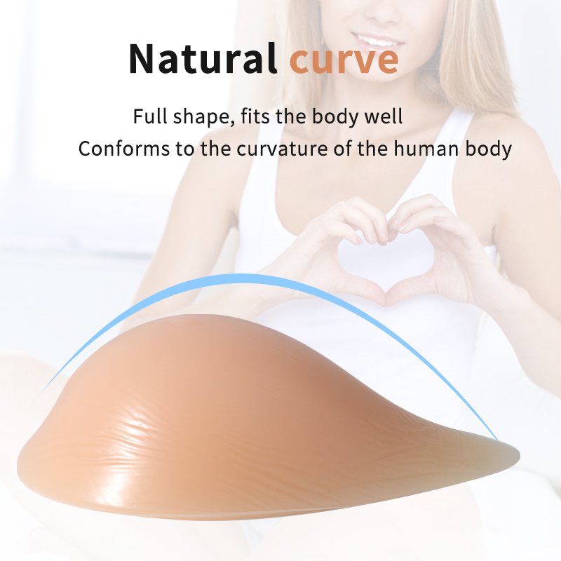 Prosthesis Silicone Breast Form Teardrop Shape Model MCT Breast Silicone For Mastectomy Breast Cancer