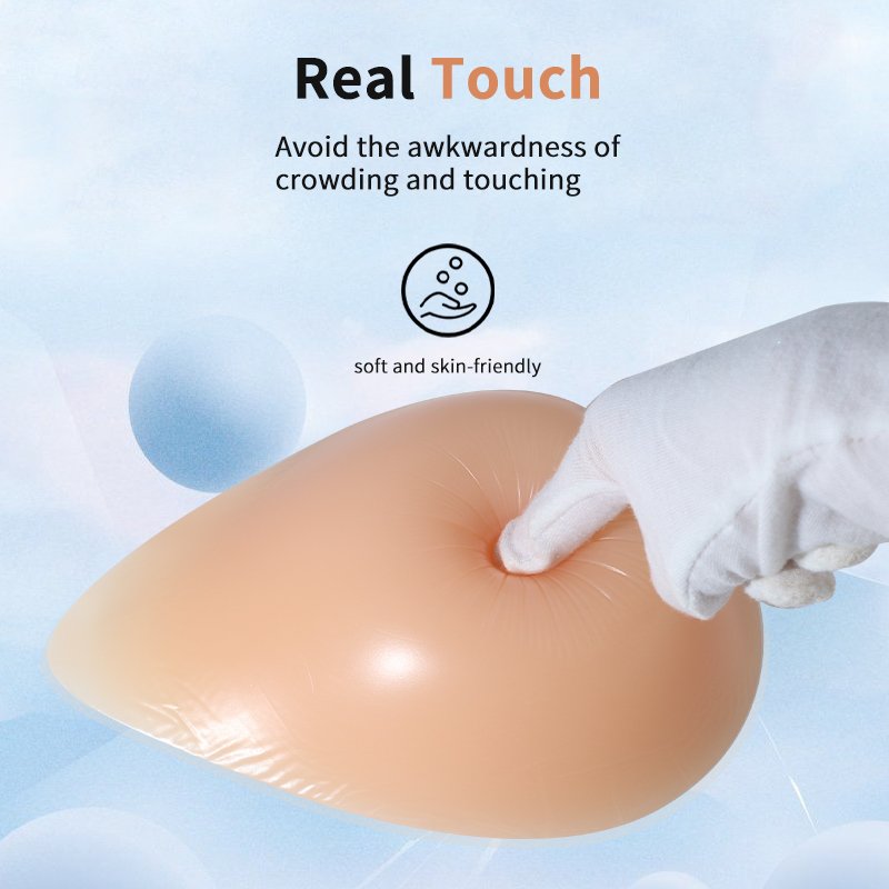 Prosthesis Silicone Breast Form Teardrop Shape Model MCT Breast Silicone For Mastectomy Breast Cancer