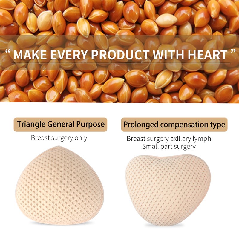 Mastectomy Breast Forms Breast Prosthesis lightweight Ventilation For Women Pocket Bra