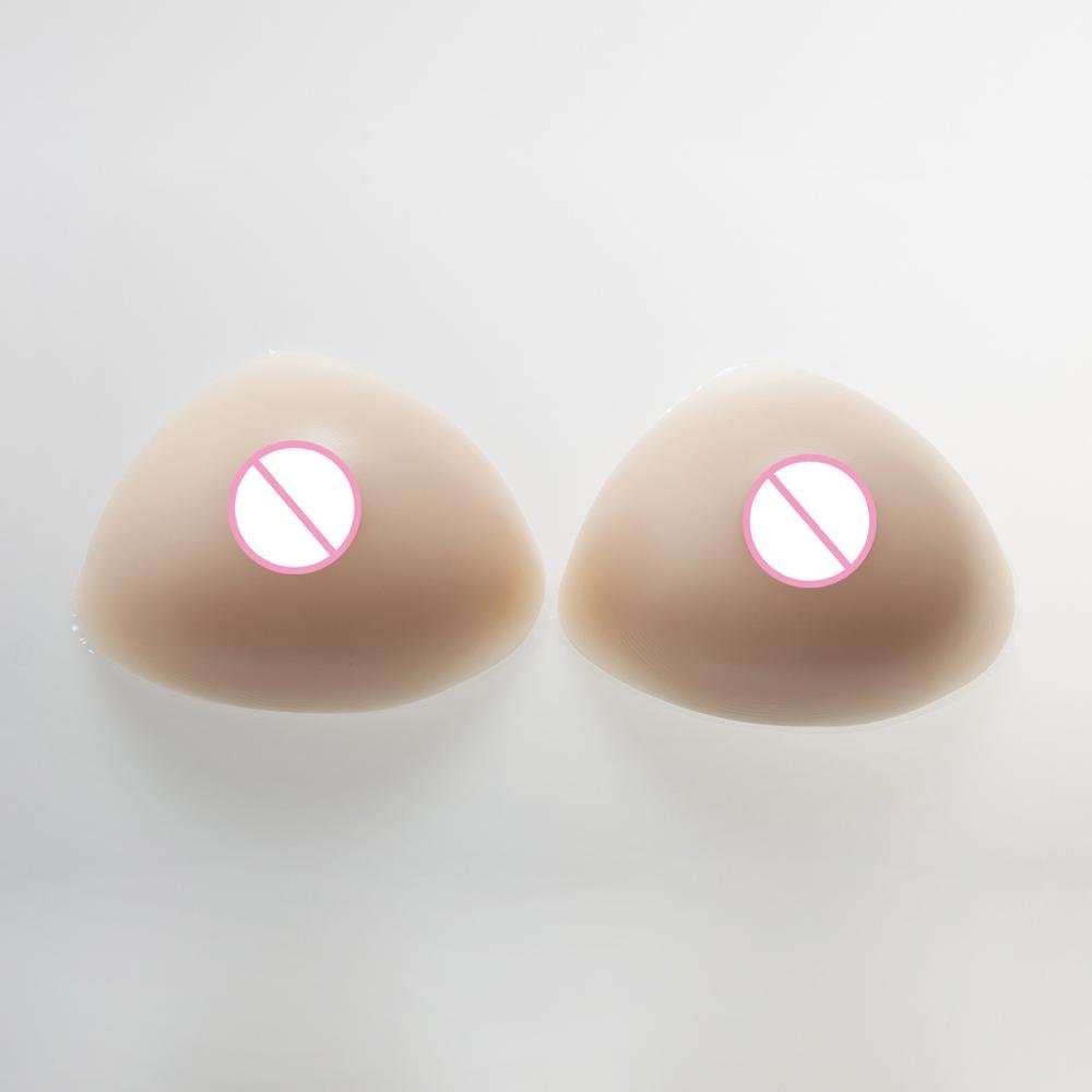 Women Inserts Chest Pads Enhancer triangle fallacious bra Breast bust form for operation silicone bra FB01 Skin Color
