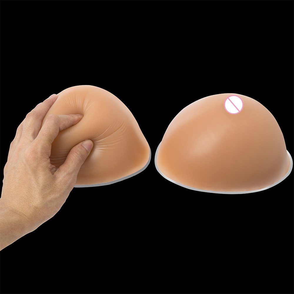 Women Inserts Chest Pads Enhancer triangle fallacious bra Breast bust form for operation silicone bra FB01 Skin Color