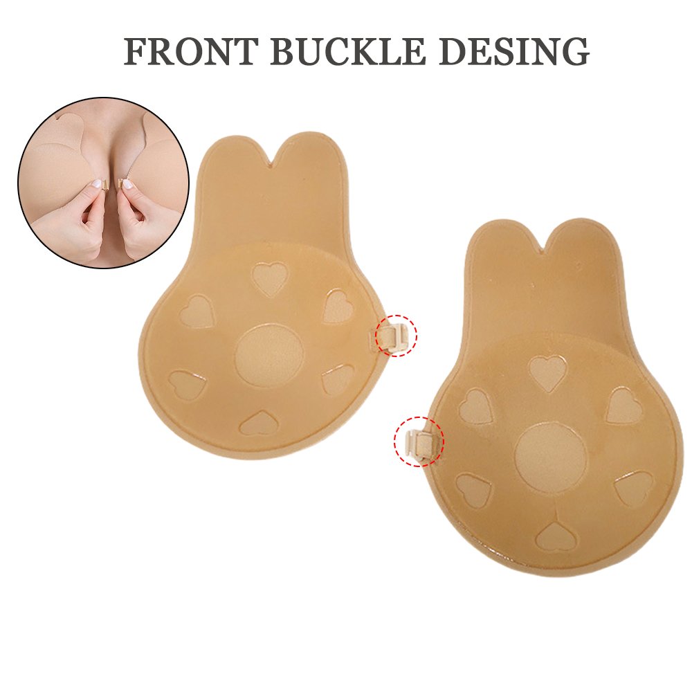 Reusable seamless adhesive waterproof bra strapless breast pasties Cover Invisible traceless lift bra for women