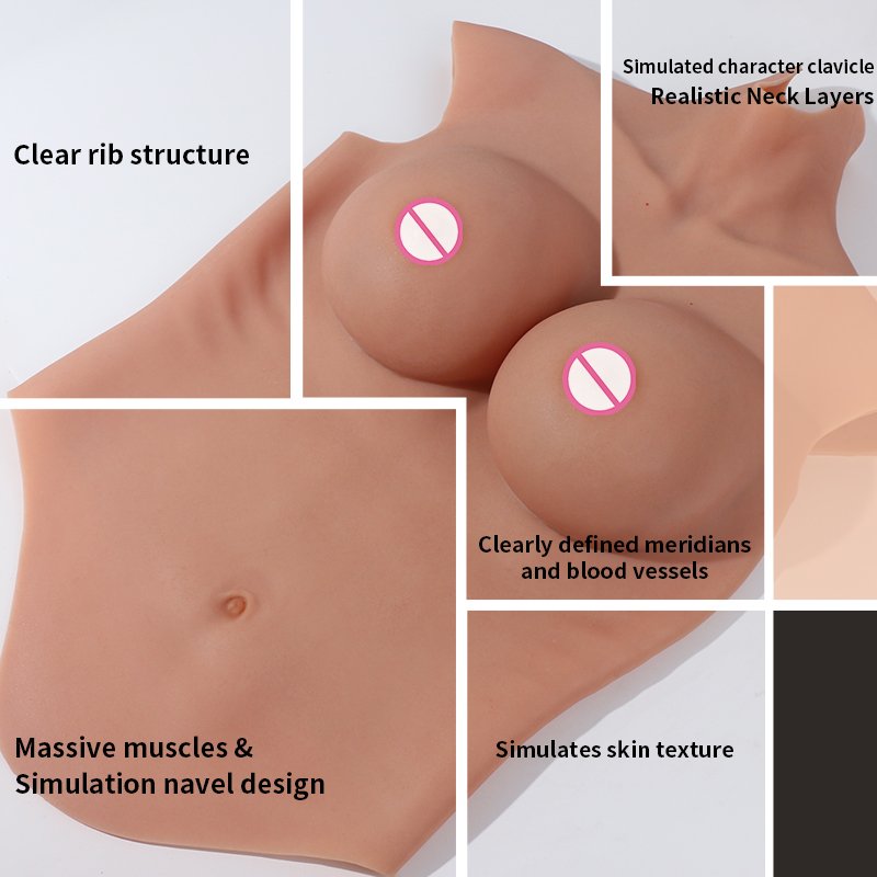 ONEFENG Dokier Realistic New Silicone Crossdressing Long Huge Breast Forms Boobs Prothesis for Drag Queen Shemale Cross Dressers