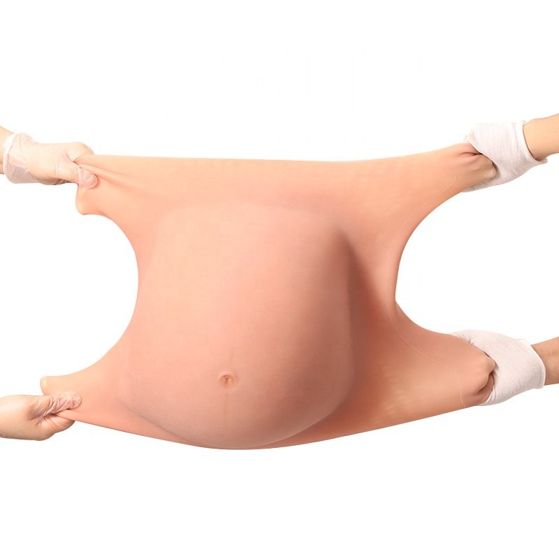 Huge Realistic False Pregnant Tummy Silicone Filler High Simulation Artificial Fake Silicone Pregnant Belly For crossdresser