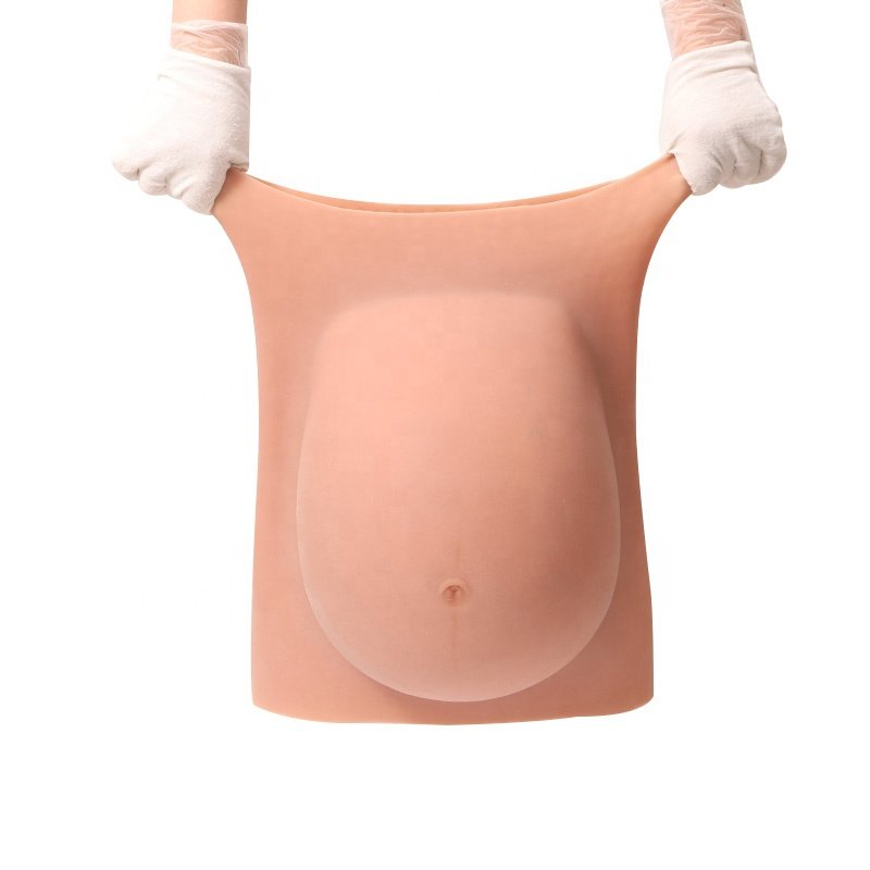 Huge Realistic False Pregnant Tummy Silicone Filler High Simulation Artificial Fake Silicone Pregnant Belly For crossdresser