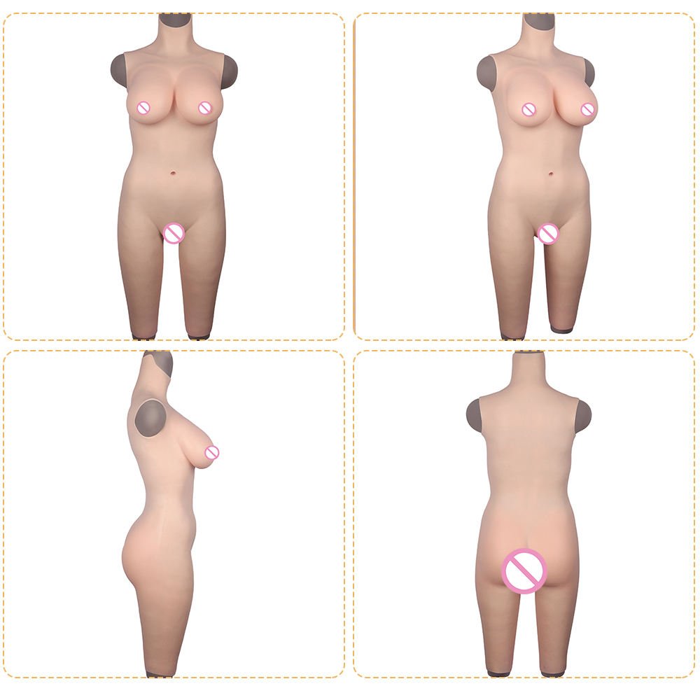 URCHOICE Hot Selling Silicone Gel D G Cup Boobs Huge Big Tits With Female False Pussy Hips For Transgender Sissy Crossdresser