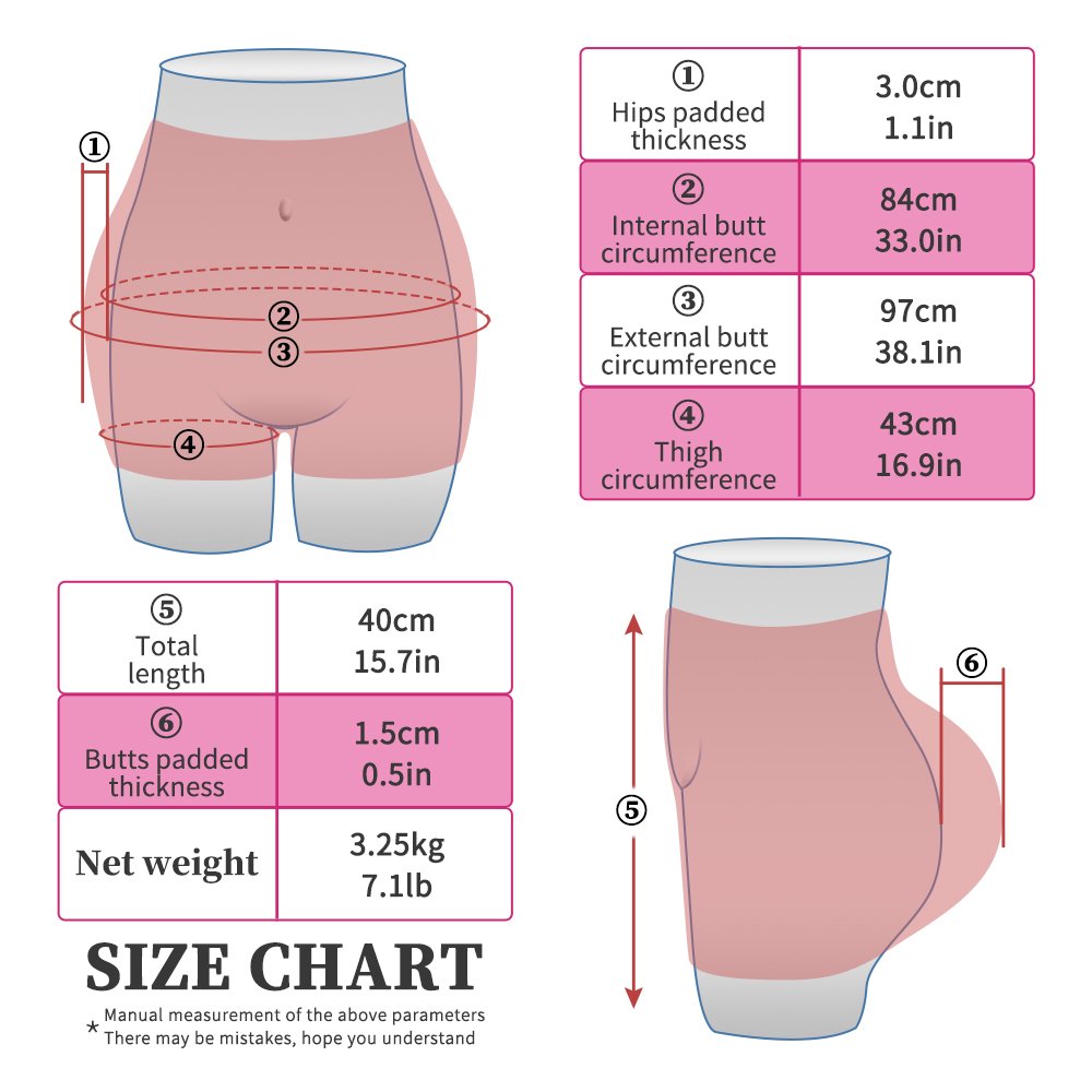 Fesses en silicone Buttocks And Hips Sexy Bums Big Ass For African Woman Body Shpaing