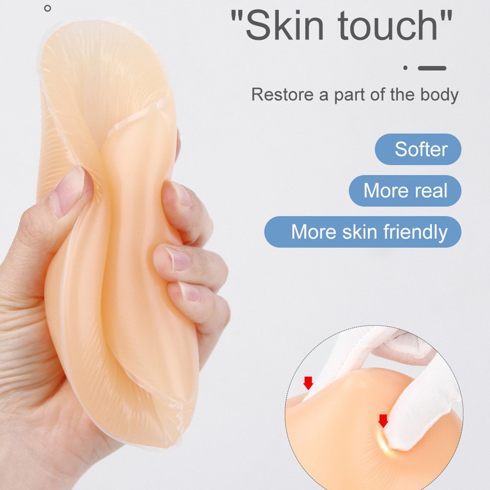Realistic False Boobs Chest Breast Mastectomy Silicone breast shape Spiral triangle extension for breast cancer patients