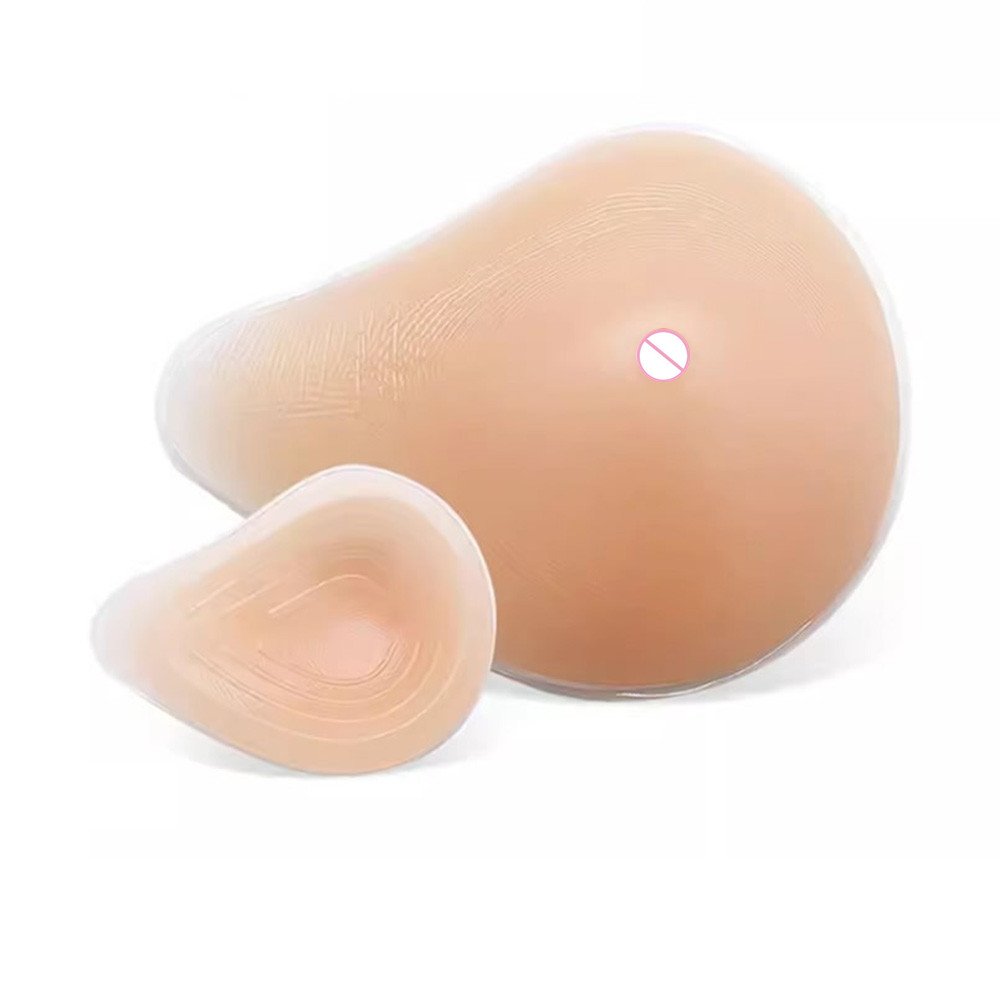 Realistic False Boobs Chest Breast Mastectomy Silicone breast shape Spiral triangle extension for breast cancer patients