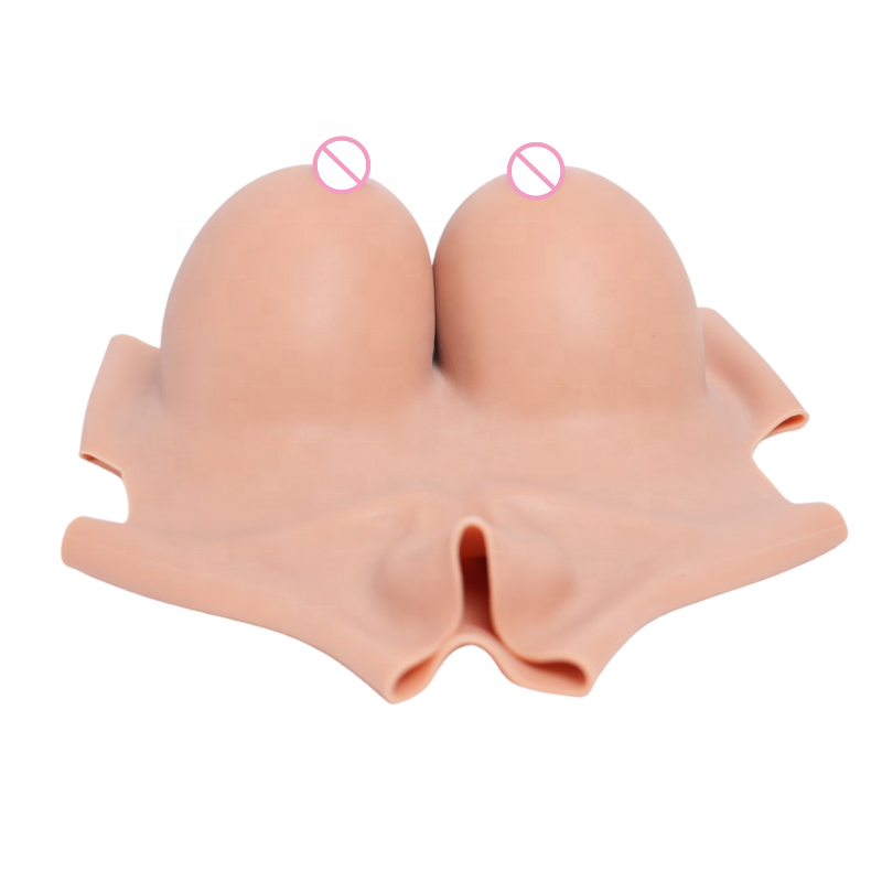 Sissy men big size silicone breast crossdress fake silicone boobs forms underwear for men