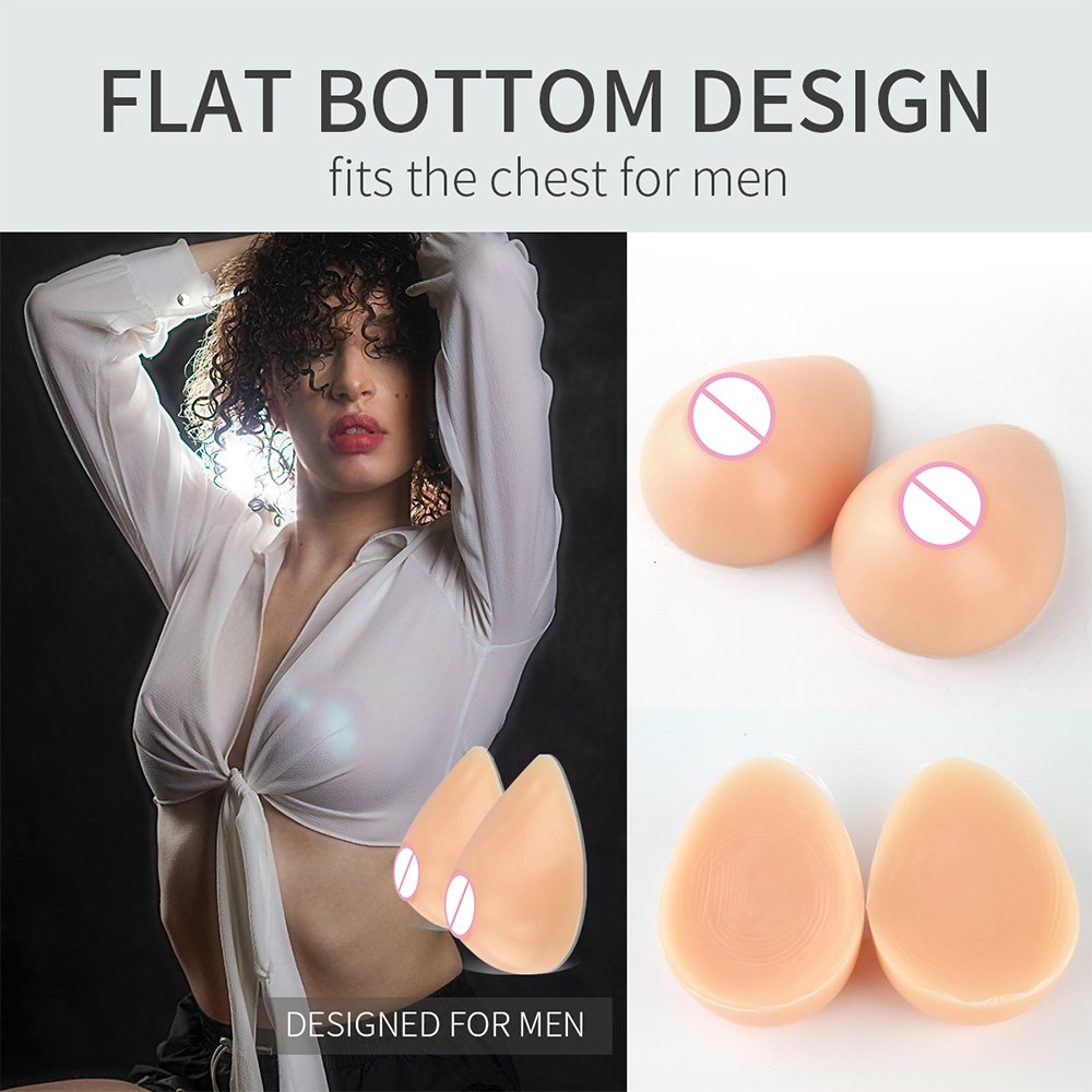 ONEFENG Silicone False Breasts Hot Selling Sexy Boobs Silicone Tits 600g/pair for Shemale for wholesale