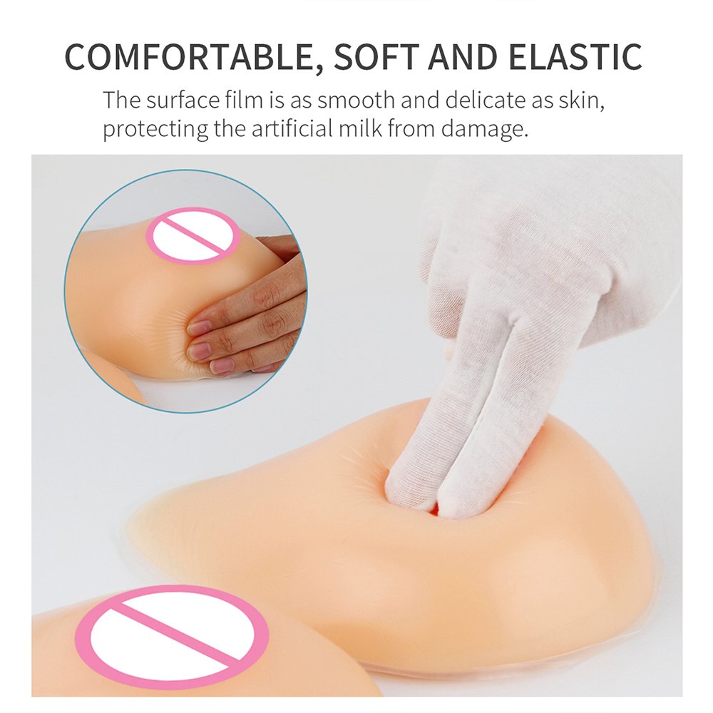 ONEFENG Silicone False Breasts Hot Selling Sexy Boobs Silicone Tits 600g/pair for Shemale for wholesale