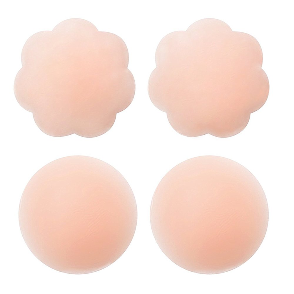 Breast Nipple Pasties Reusable Adhesive Silicone Nipple Covers Bra Pads