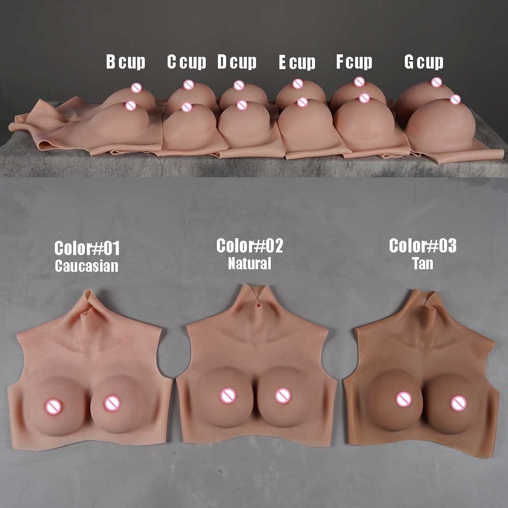 Realistic Crossdresser Silicone Fake Boobs B C D E F G Cup Tits Chest False Breast Forms for Transvestites Drag Queen