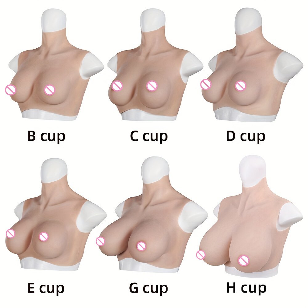Realistic Crossdresser Silicone Fake Boobs B C D E F G Cup Tits Chest False Breast Forms for Transvestites Drag Queen