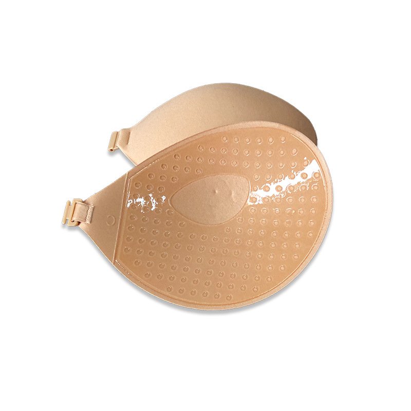Factory wholesale strapless reusable push up sticky invisible bra for deep V dresses