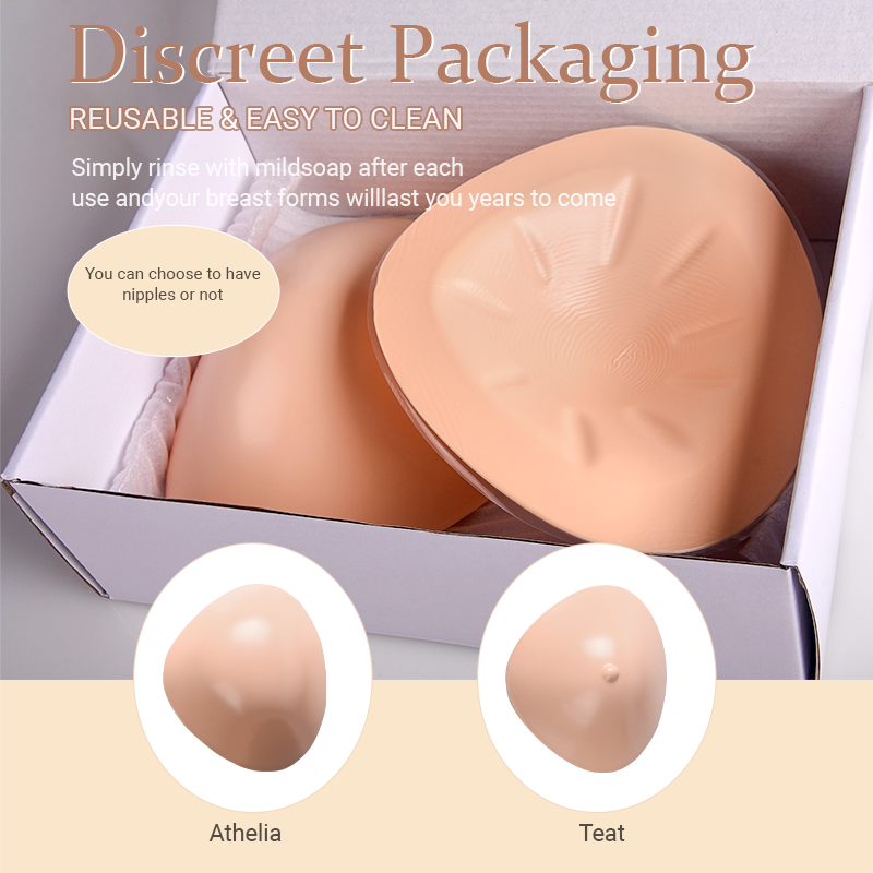 Women water drop shape Silicone Breast forms Silicone Breast Prosthesis for Mastectomy