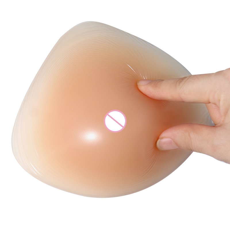 XXM New Arrivals Temperature Cntrolled Prosthetic Breast Form Safe Silicone Breast Form Triangle Prosthesis Bra Pad