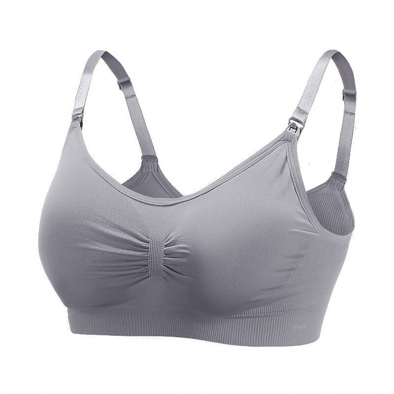 Wireless Jelly Strip Soft Support Seamless Laser Cut Front Closure Breastfeeding Maternity Nursing Bras