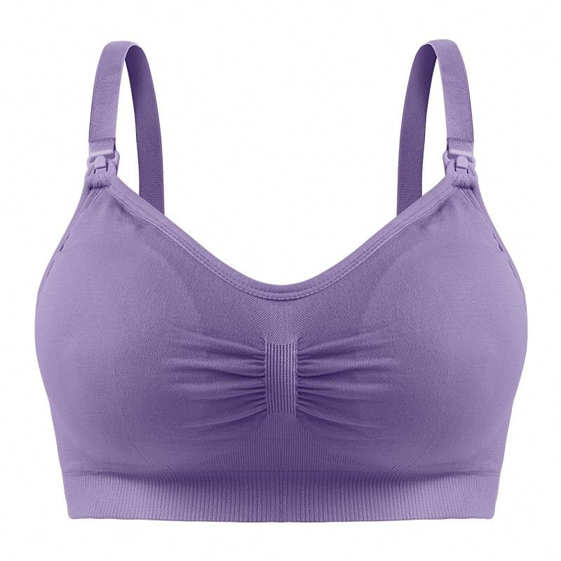 Wireless Jelly Strip Soft Support Seamless Laser Cut Front Closure Breastfeeding Maternity Nursing Bras
