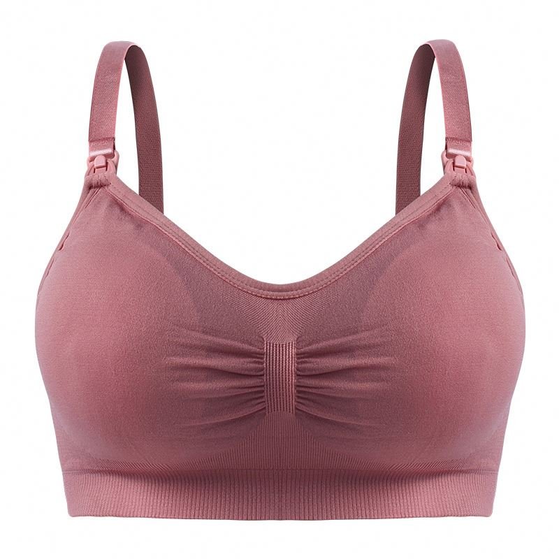 Wireless Jelly Strip Soft Support Seamless Laser Cut Front Closure Breastfeeding Maternity Nursing Bras