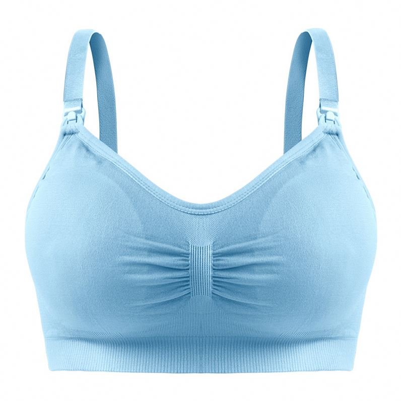 Wireless Jelly Strip Soft Support Seamless Laser Cut Front Closure Breastfeeding Maternity Nursing Bras