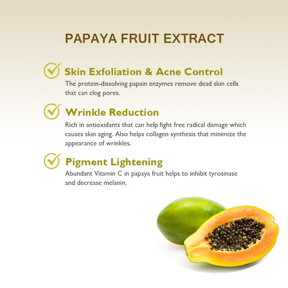 Vitamin C Papaya Enzyme Exfoliating Home Use Anti-Wrinkle Revitalizing Features Pearl Herbal Extract Whitening Powder Mask