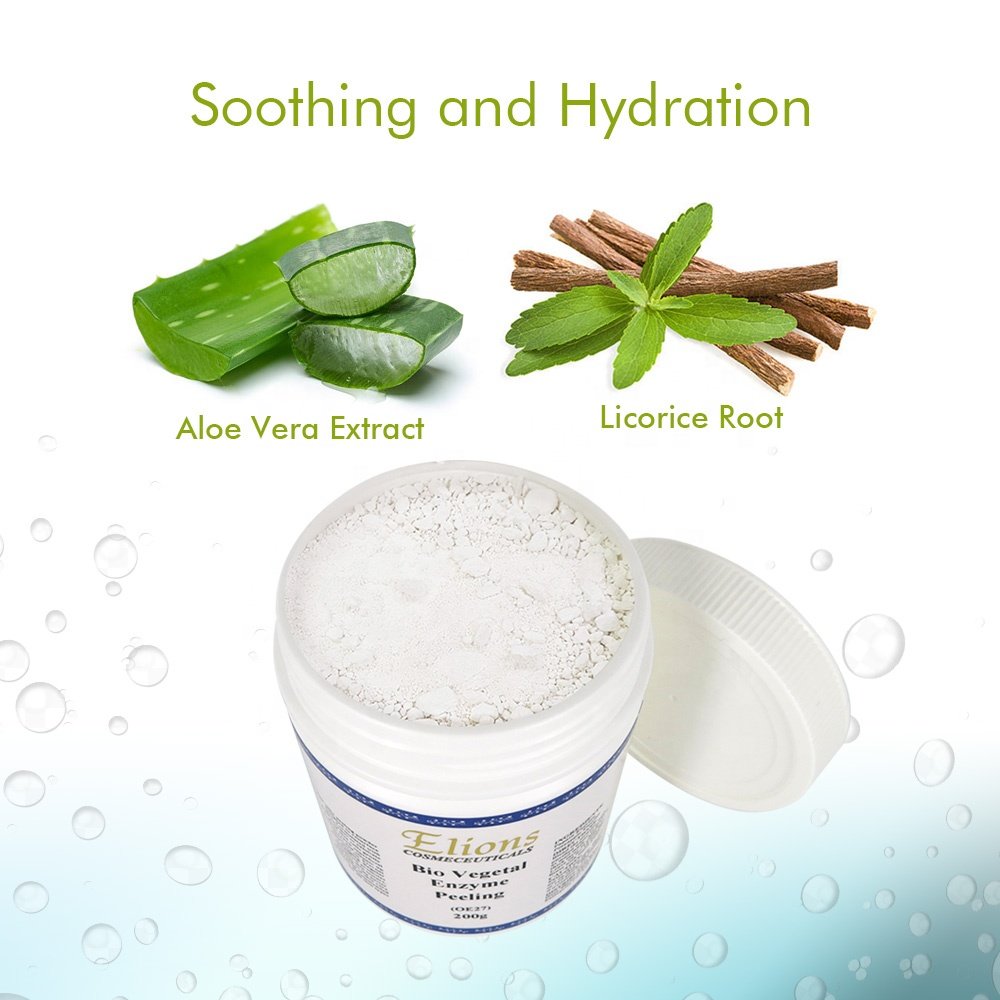 Vitamin C Papaya Enzyme Exfoliating Home Use Anti-Wrinkle Revitalizing Features Pearl Herbal Extract Whitening Powder Mask