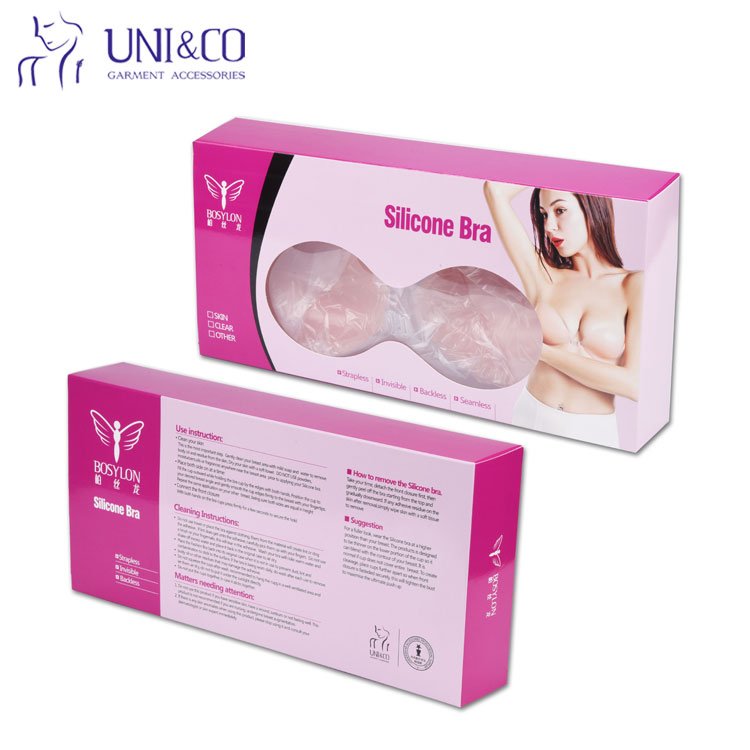 Comfortable Transparent Fake Breast Forms Silicone Bra