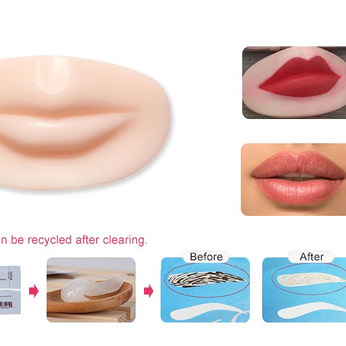Famisoo Factory OEM ODM 4D Lip Practice Mold Microblading Machine lip silicone pmu