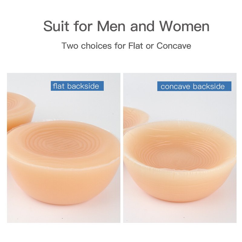 Round Shape Sexy 1200g/pair False Silicone Breast Forms Artificial Boobs Enhancer False Fit for Transgender Crossdresser