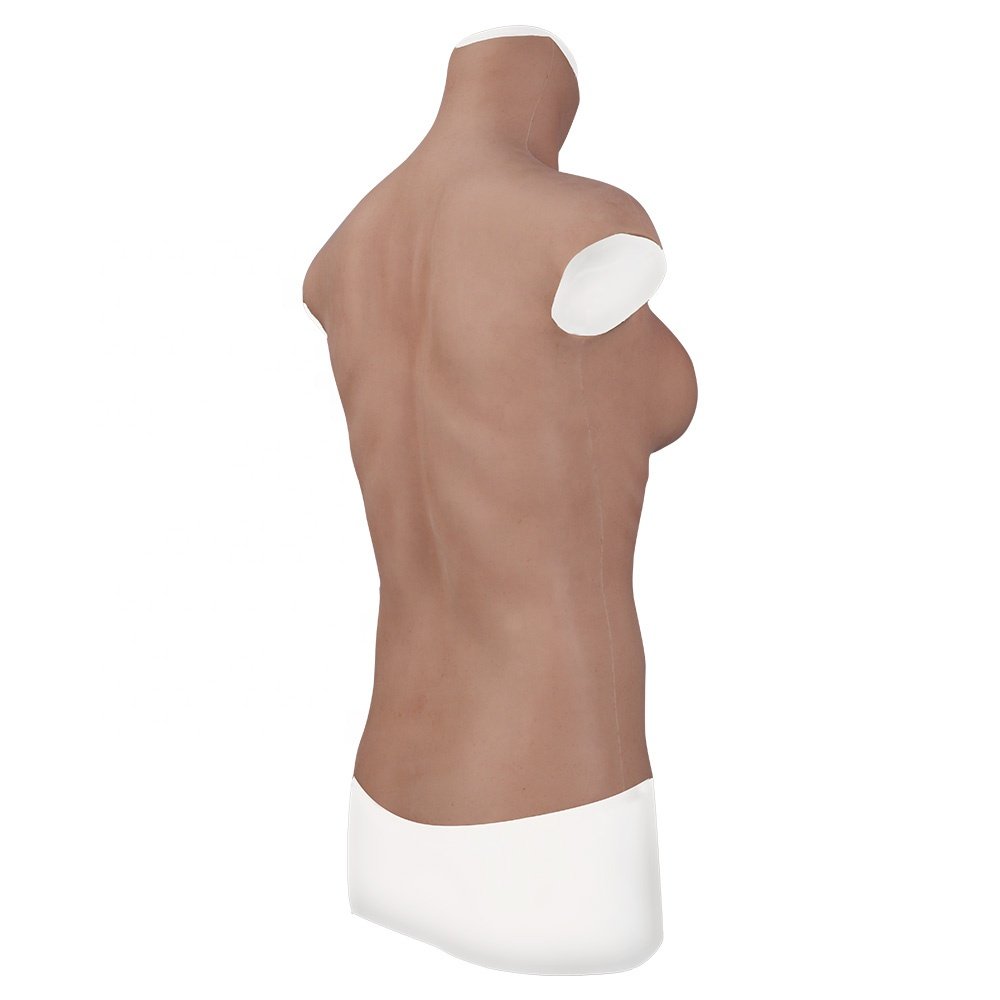 Silicone No Oil High Collar Tits Crossdresser Huge Fake Boobs E cup Male to Female Breast Form for Drag Queen