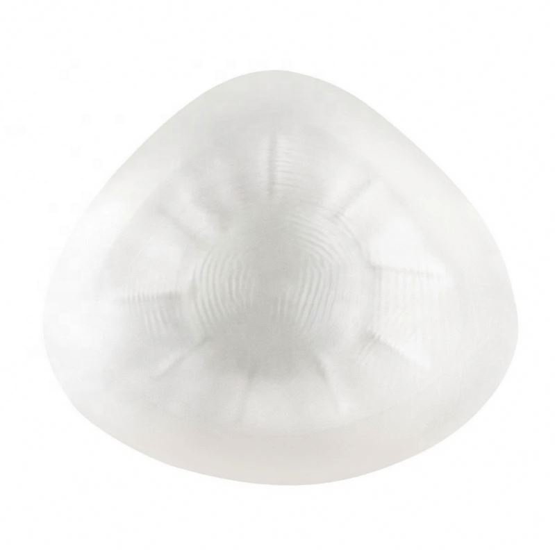 Silicone Breast Form Woman Boob Artificial Breast Prosthesis Transparent 100% Silicone Triangle Shape Deep Concave Backside