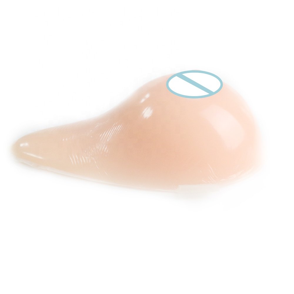 Artificial Women Sexy Nude Teardrop Shape Silicone Boobs Transgender Drag Queen Fake Breast Form