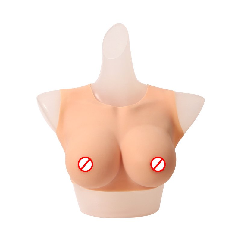 Sexy Cosplay Low and High Neck Realistic silicone breast forms Huge Fake Boobs Breastplate Male To Woman Prosthetic for women