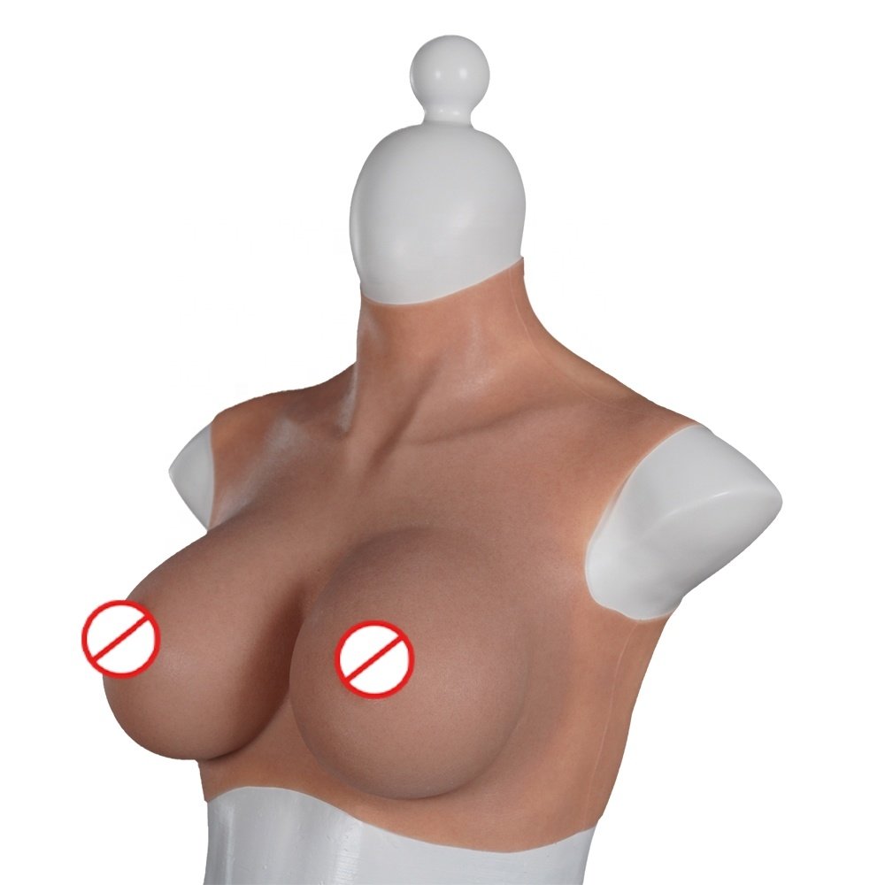 Factory Direct Supply Realistic Silicone Breast Fake Boobs Chest Form For Cosplay Lady Artificial Silicon Chest