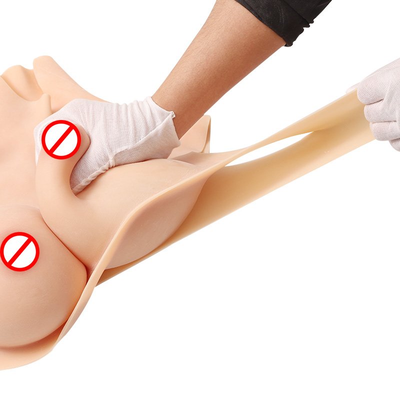 high neck Realistic Silicone B C D E G I Cup False Boobs Huge Fake Breast Forms Clothes Male To Female Costume for women