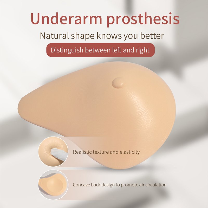 ONEFENG One Piece Silicone Breast Forms Mastectomy Prosthesis Concave Bra Pad Breast Ehancers