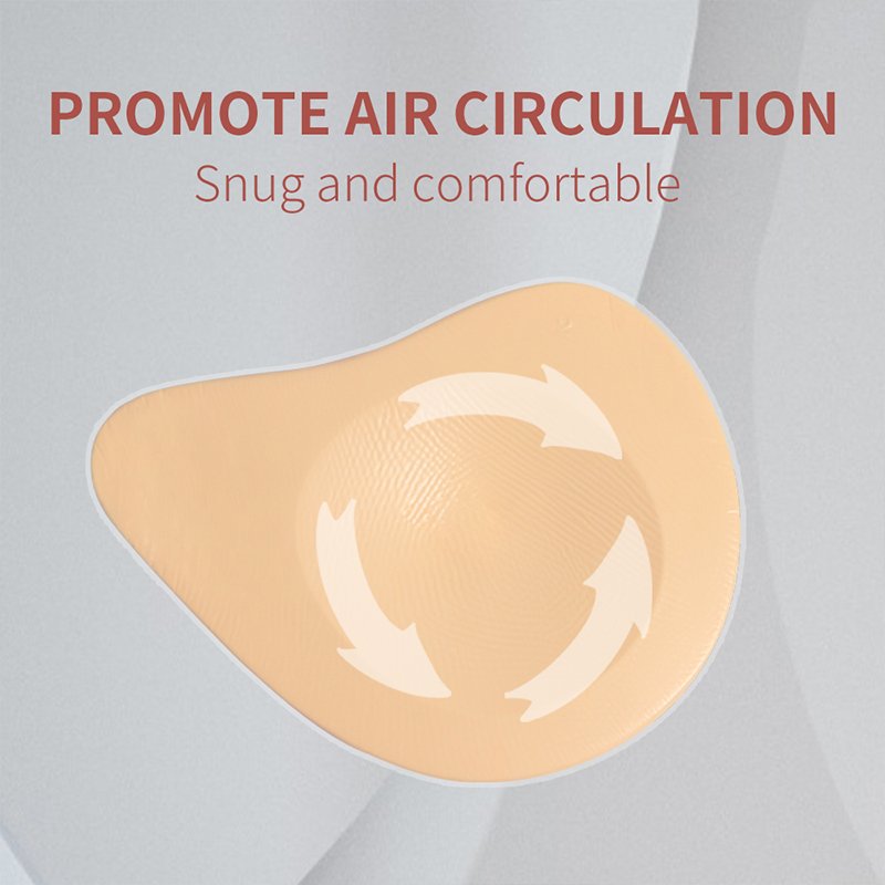 ONEFENG One Piece Silicone Breast Forms Mastectomy Prosthesis Concave Bra Pad Breast Ehancers
