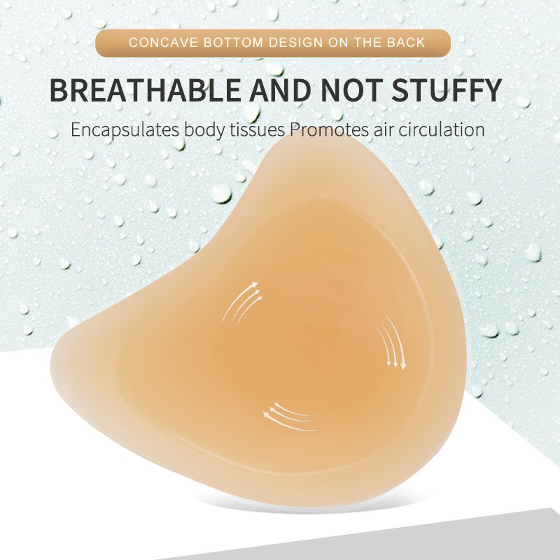 Mastectomy breast prosthesis Soft comfortable tear drop suction silicone breast crossdress forms