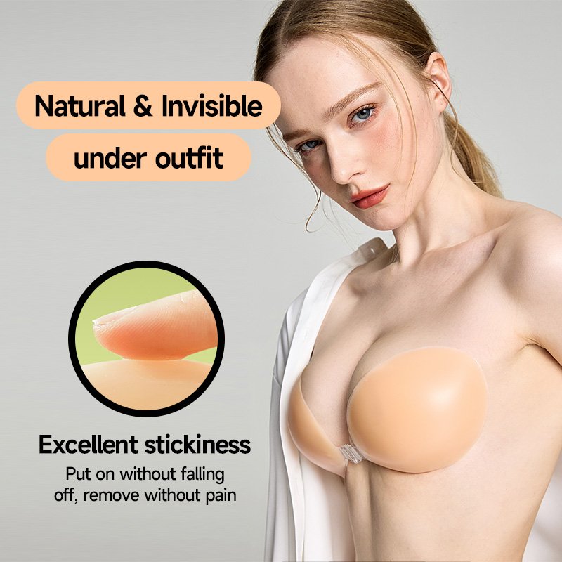 Invisible Bra Sticky Adhesive Silicone Strapless Push Up Bra Lingerie Underwear Accessories Adhesive Bra For Lift Saggy Breasts