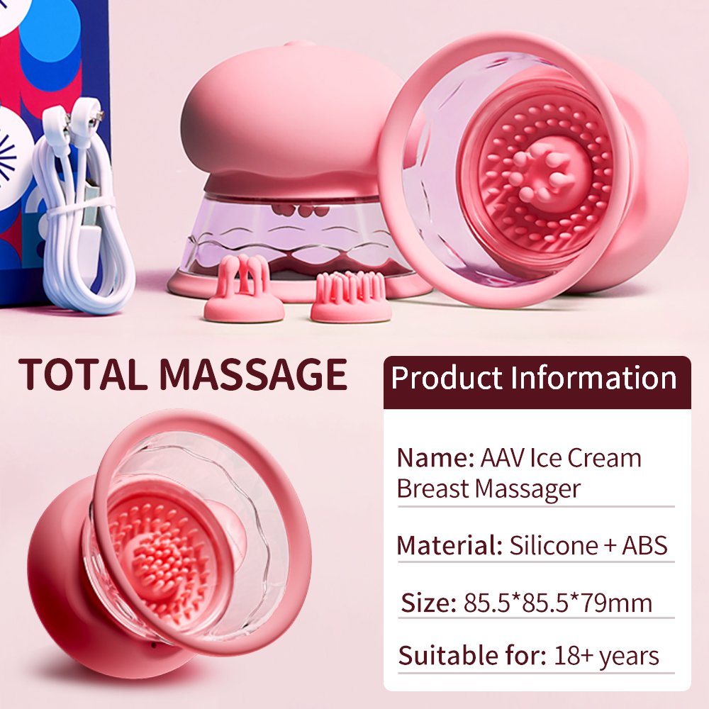 AAV manufacturer Factory Breast Massager silicone vibrator forms sex toys