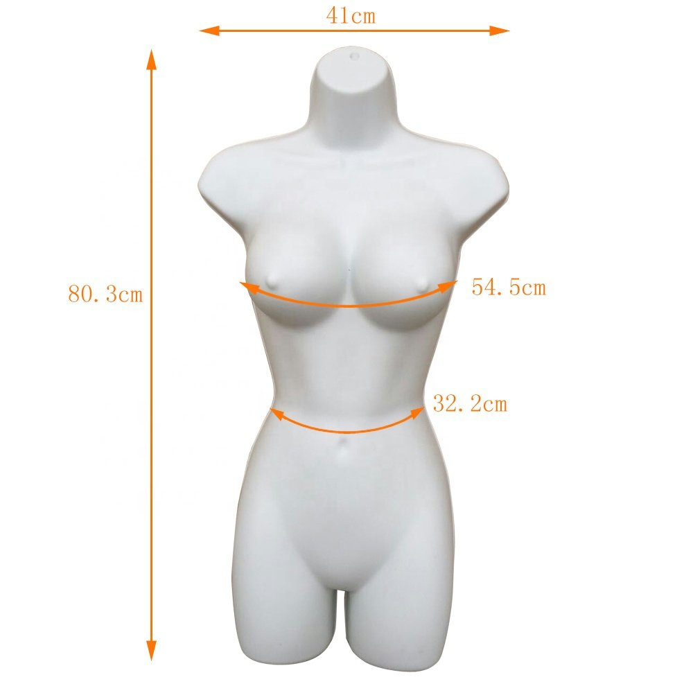 Plastic Mannequin/ Body form with Big Breast(P119-02-White)