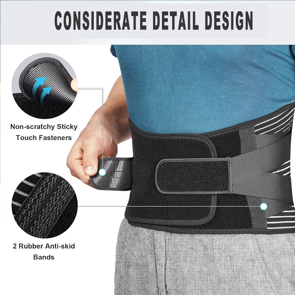 Waist Back Bretelles Pour Le Soulagement De La Douleur Dans Dos Respirant Waist Bretelles Pour Hommes/femmes Travail